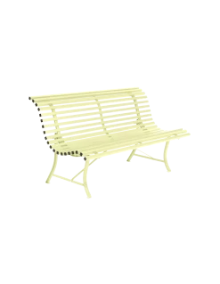 Banc De Jardin Louisiane L.150 Cm - Métal - Citron Givré
