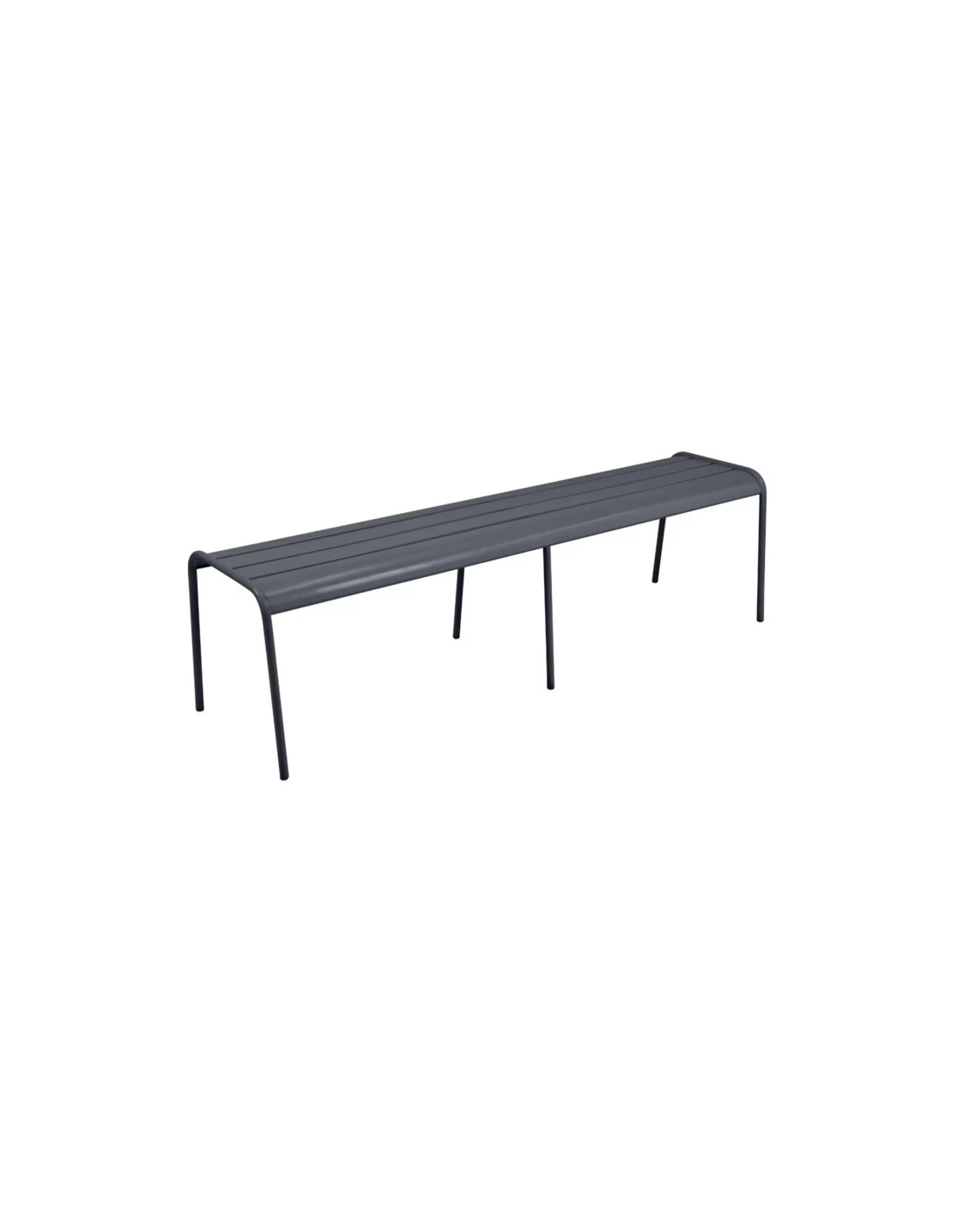Banc Monceau 3/4 Places En Métal -160 Cm - Carbone