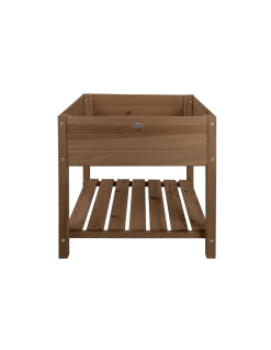 ESSCHERT DESIGN Carré Potager En Bois Teinté Marron 78.8x78.8x78 Cm