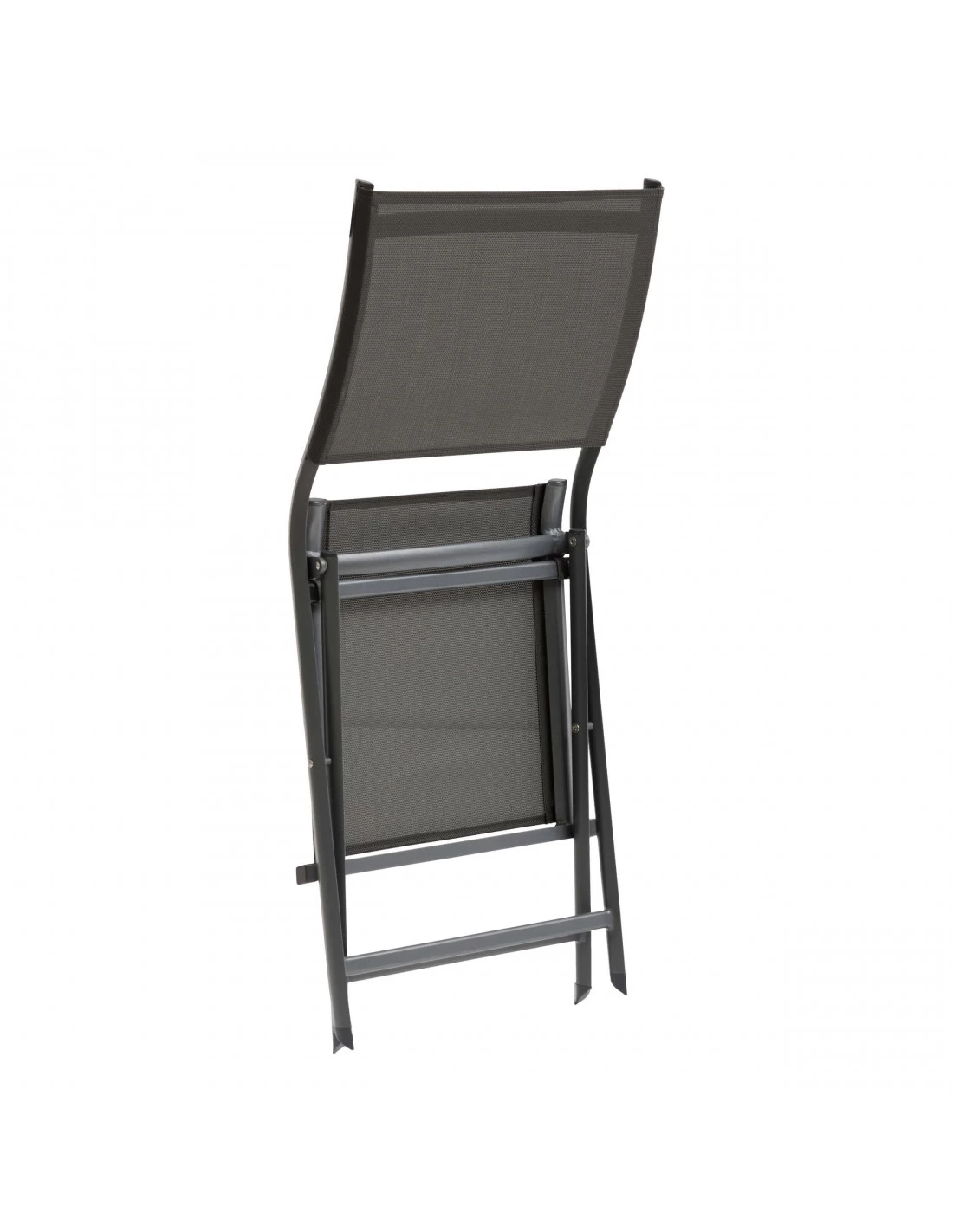 Chaise De Jardin AXANT Pliable - Aluminium Et Texaline - Anthracite / Graphite – Image 2