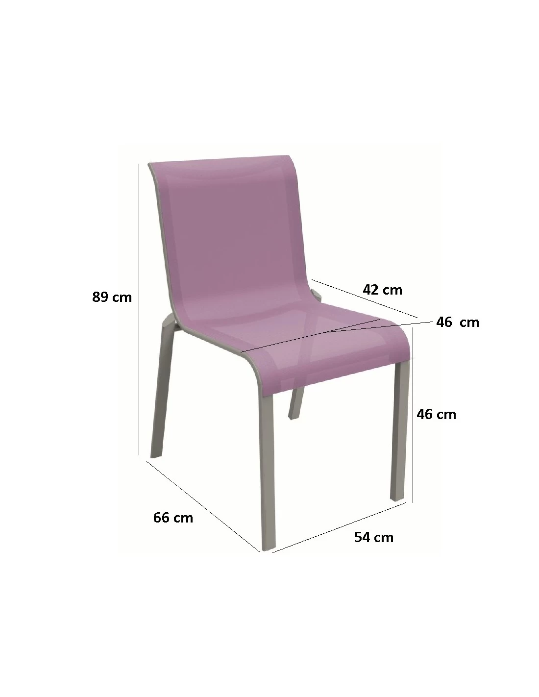 Chaise De Jardin Cauro - Aluminium Coloris Au Choix - Graphite / Gris – Image 2