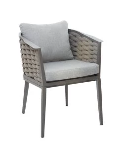 Fauteuil De Jardin Embruns - Aluminium Et Maille Tressée
