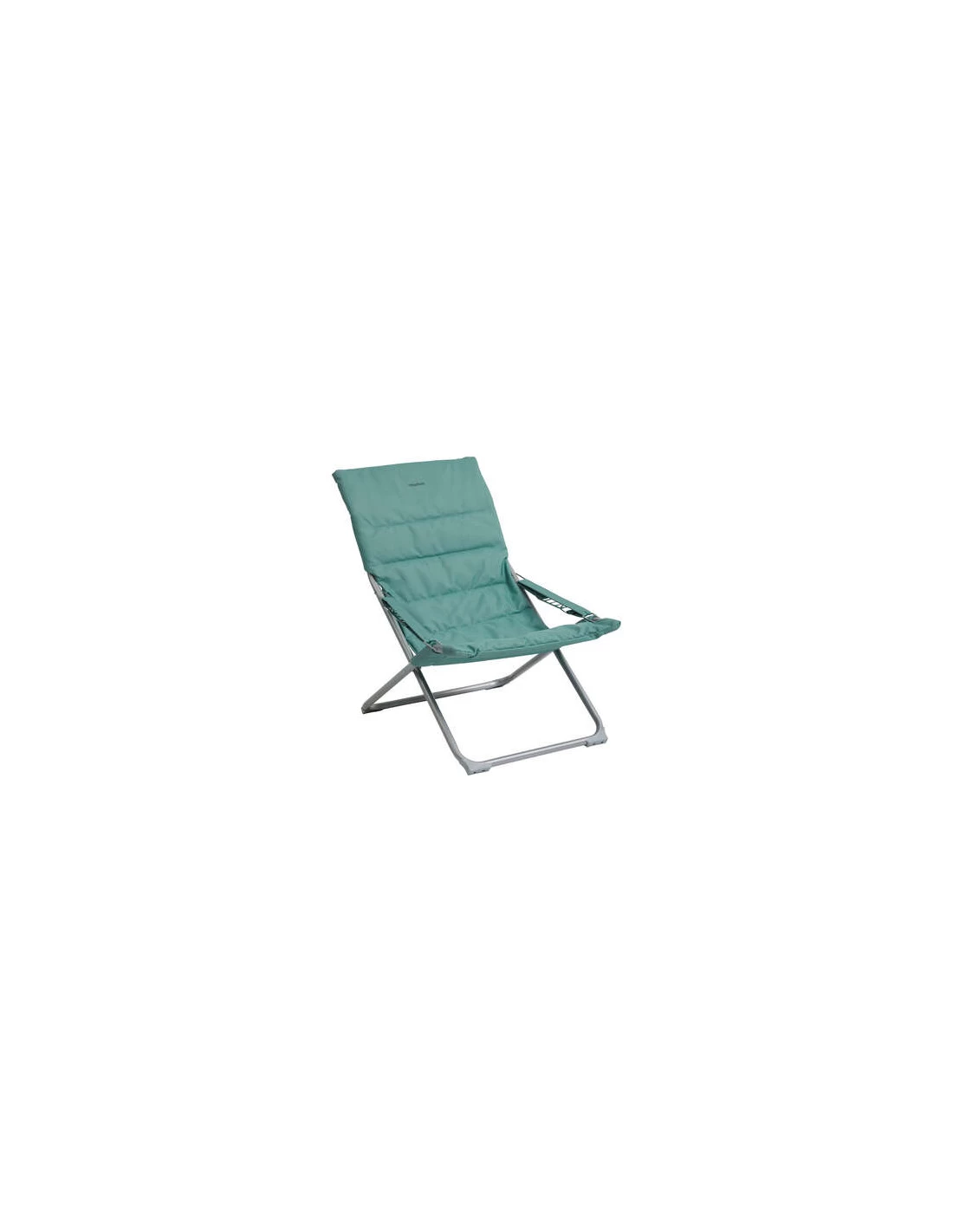 Fauteuil Relax De Jardin MILOS - Assise Matelassée - Vert Jade