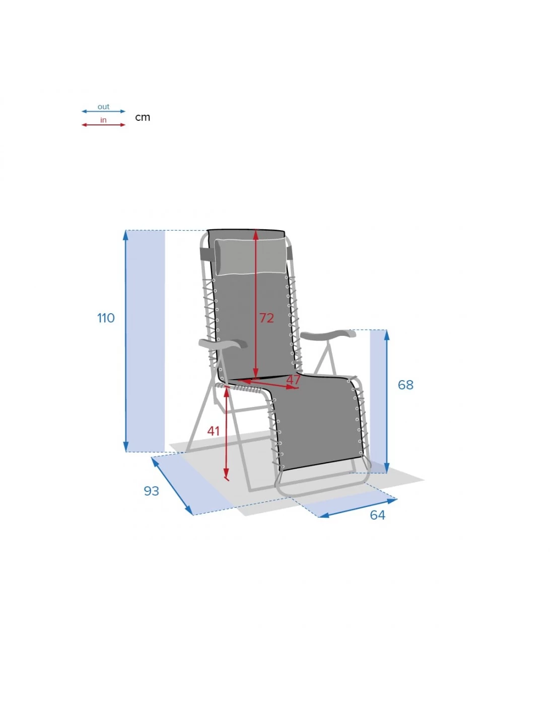 Fauteuil Relax Silos Basculant - 5 Positions - Bordeaux – Image 7