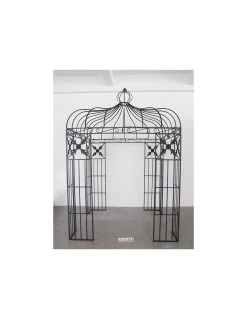 Gloriette En Fer Forgé Gris Anthracite 200x200 Cm