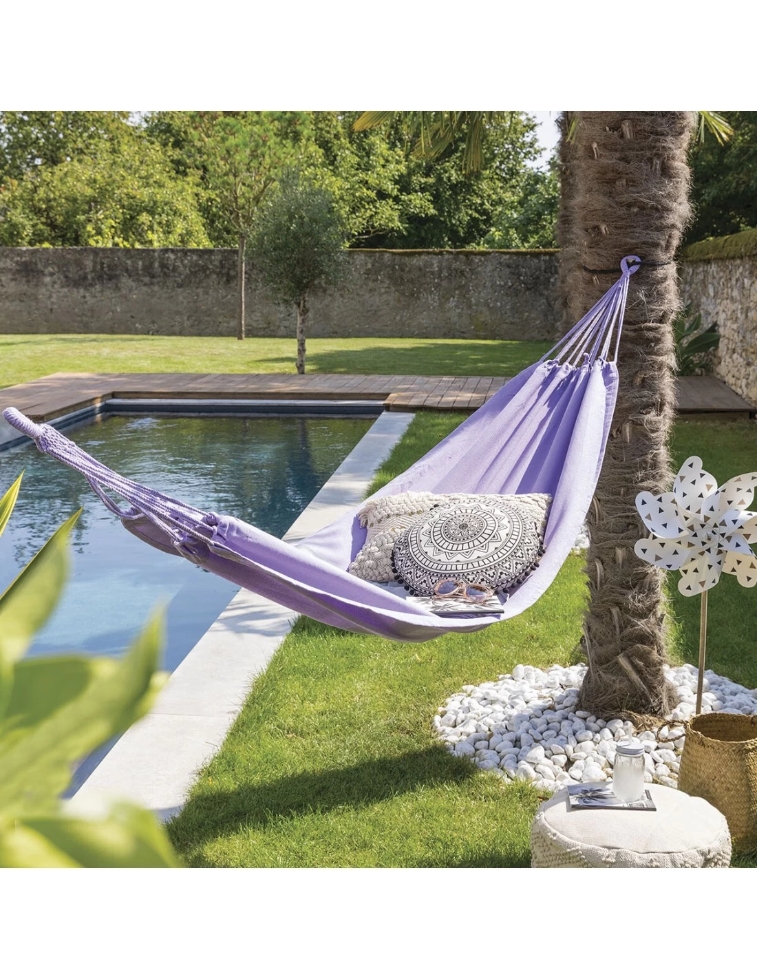 Hamac De Jardin Yaqui - L.200 X P.80 Cm - Lavande – Image 2