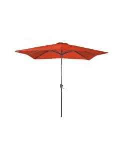 Parasol En Aluminium Droit 2.5X2.5 Inclinable à Manivelle - Paprika