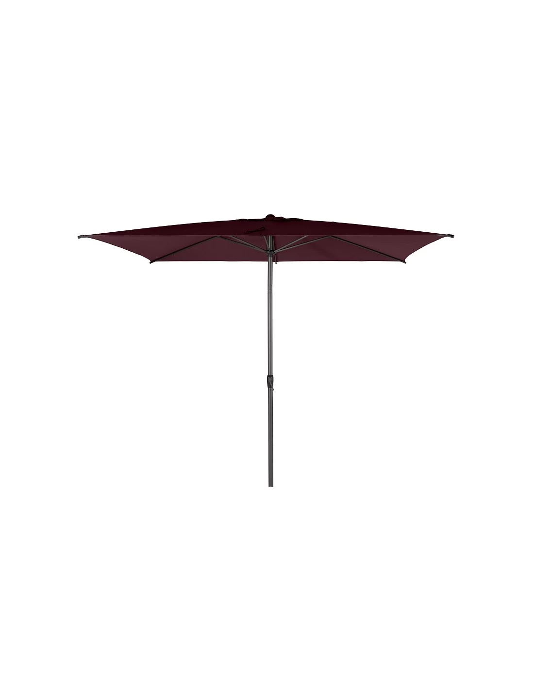 Parasol Droit Loompa Rectangulaire 2 X 3 M à Manivelle - Taupe