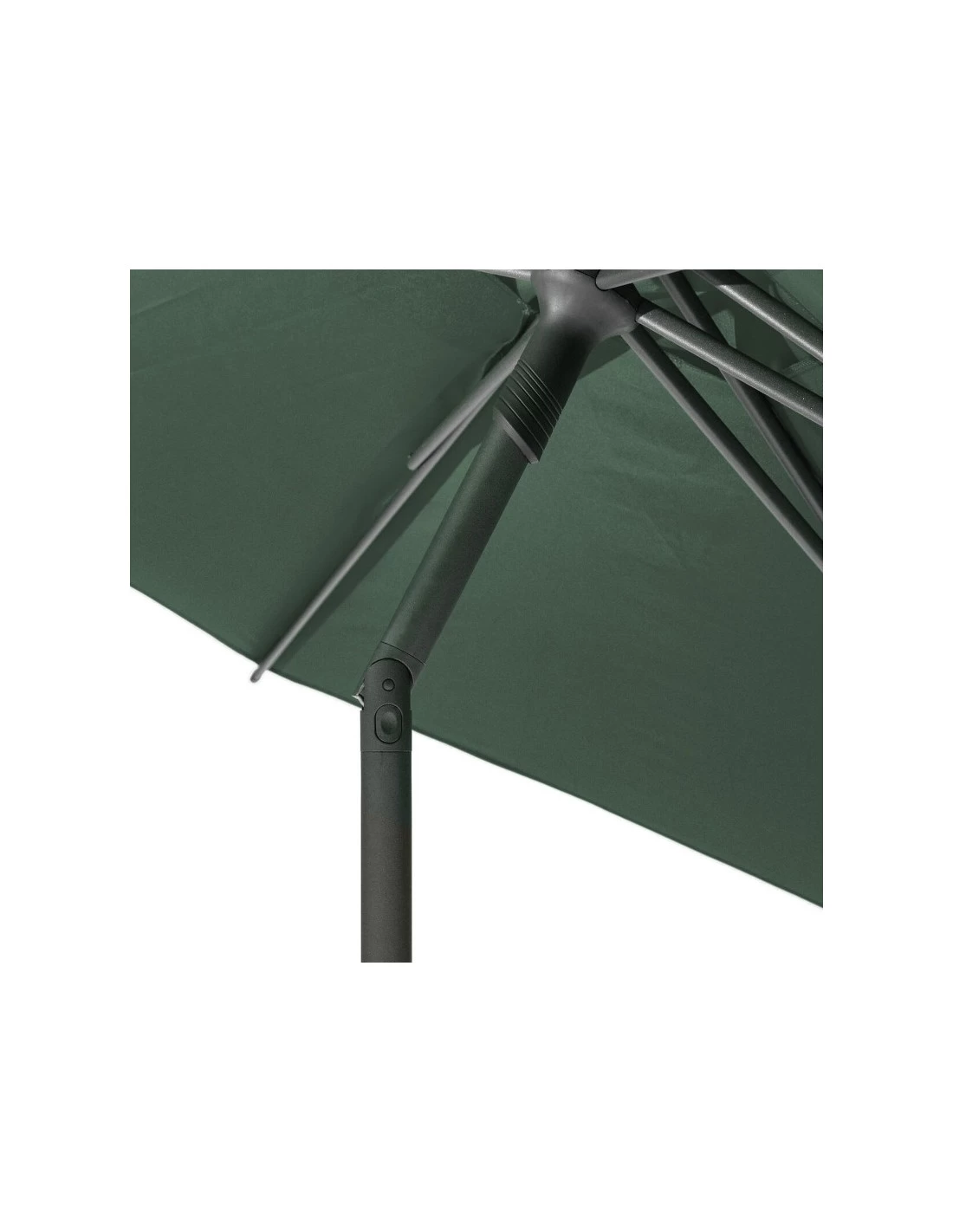 Parasol Droit Rond Soya Ø2.7m - Acier Et Polyester - Olive – Image 4
