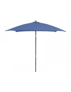 Parasol En Aluminium Droit 2x2 Inclinable - Bleu
