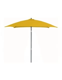 Parasol En Aluminium Droit 2x2 Inclinable - Curry