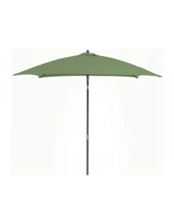 Parasol En Aluminium Droit 2x2 Inclinable - Kaki