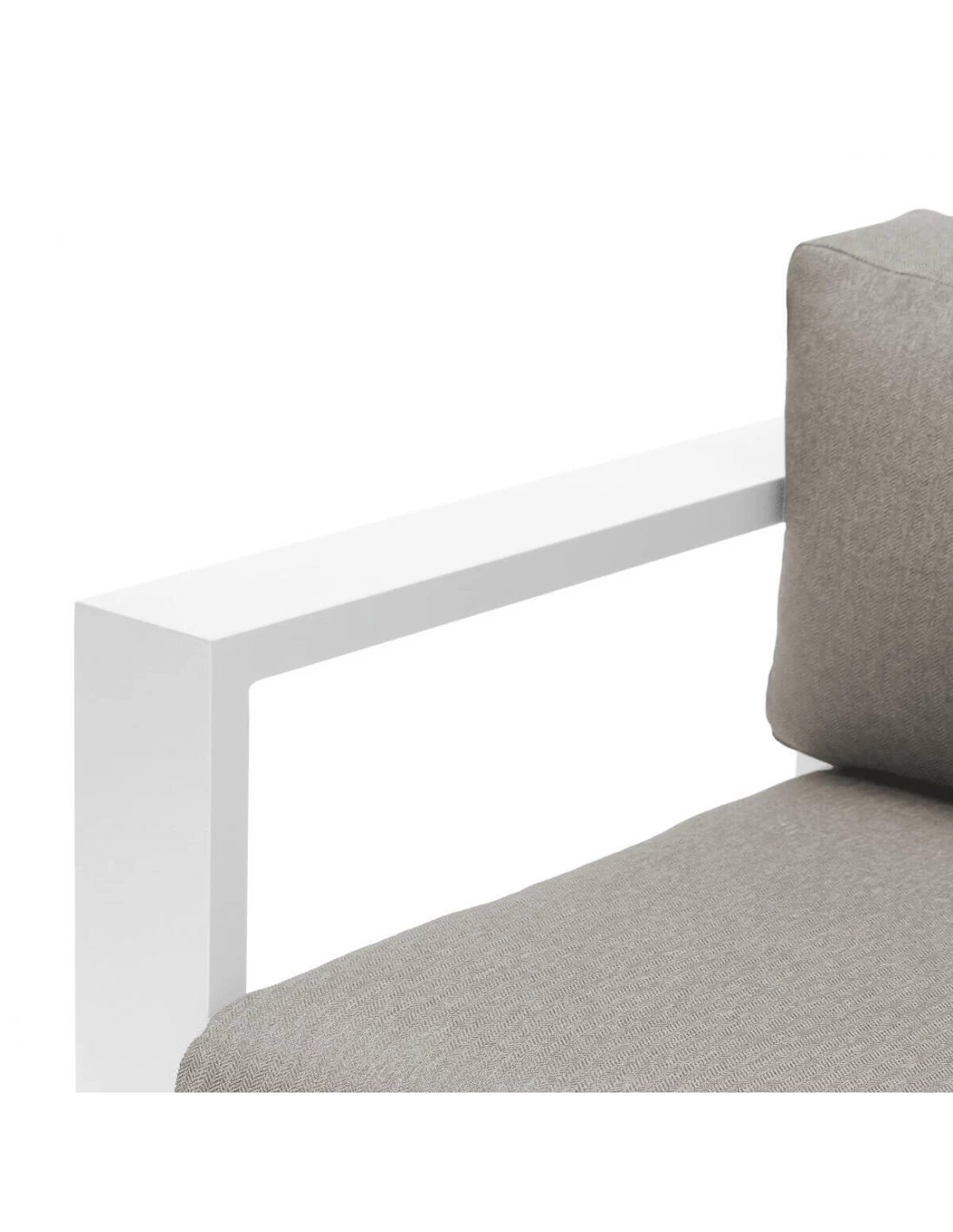 Salon De Jardin Allure 5 Places - Aluminium Graphite - Blanc – Image 7