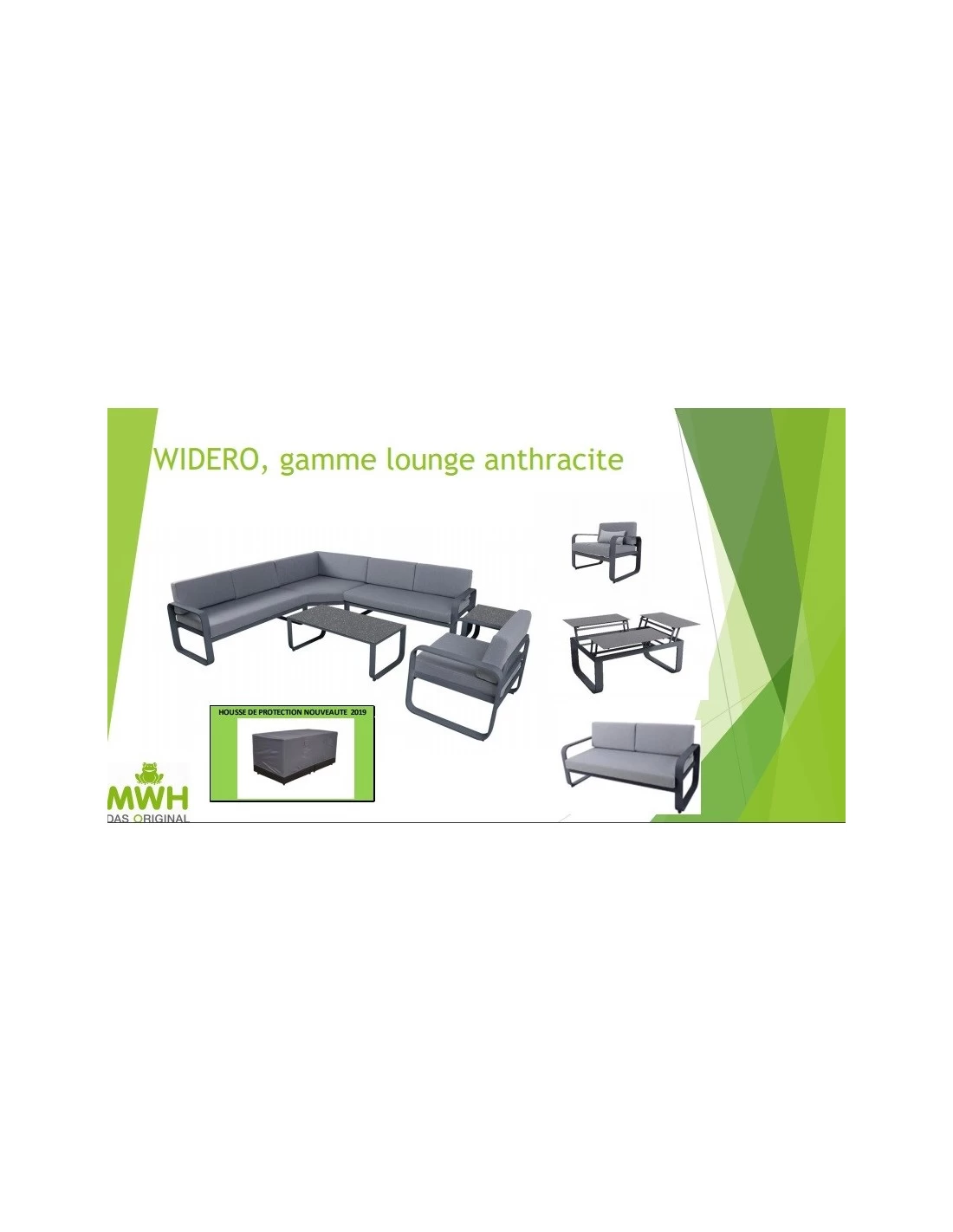 Salon De Jardin Widero D'angle - Aluminium Anthracite – Image 3