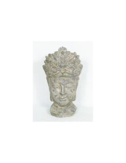 Statue Tête De Bouddha H.46 Cm