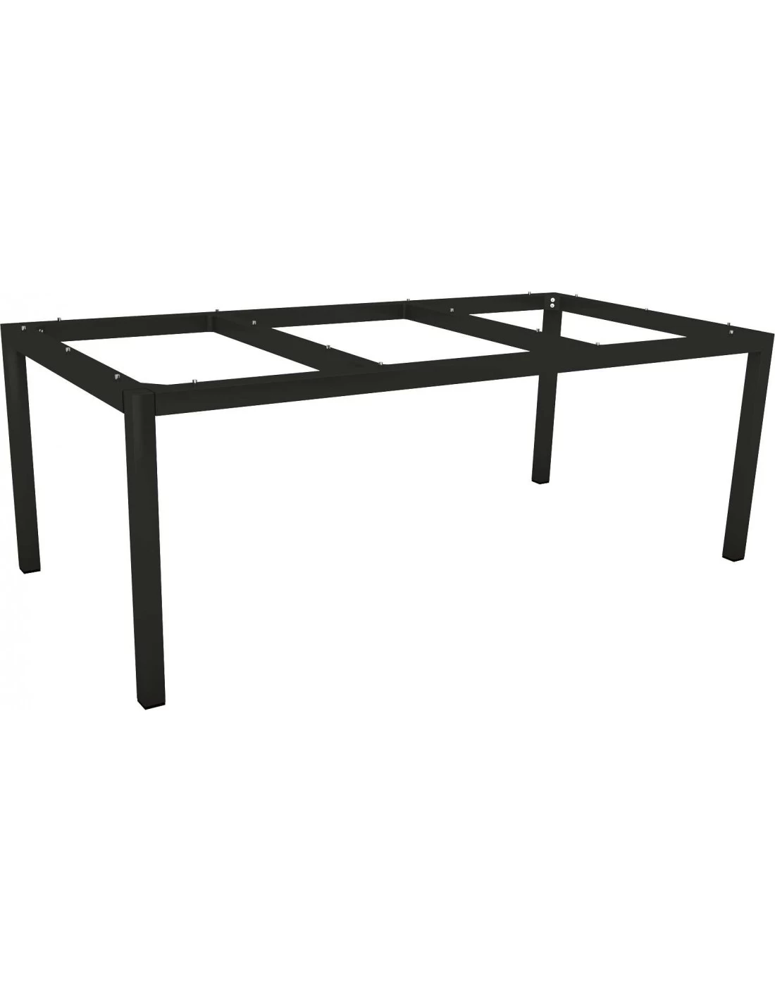 Structure De Table Aluminium Noir Mât - Stern - 250 X 100 X 73 Cm