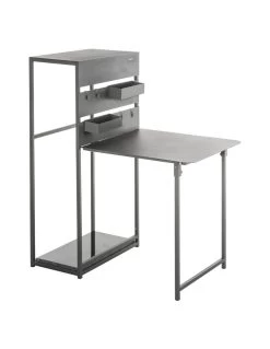 Table Balcon Fira - Plateau Rabattable - L.60 X P.36/106 X H.120 Cm