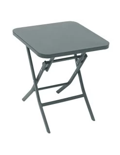Table D'appoint Greensboro Carrée Pliante - Acier époxy - Jade