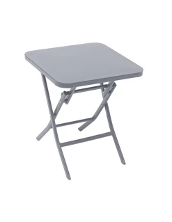 Table D'appoint Greensboro Carrée Pliante - Acier époxy - Quartz