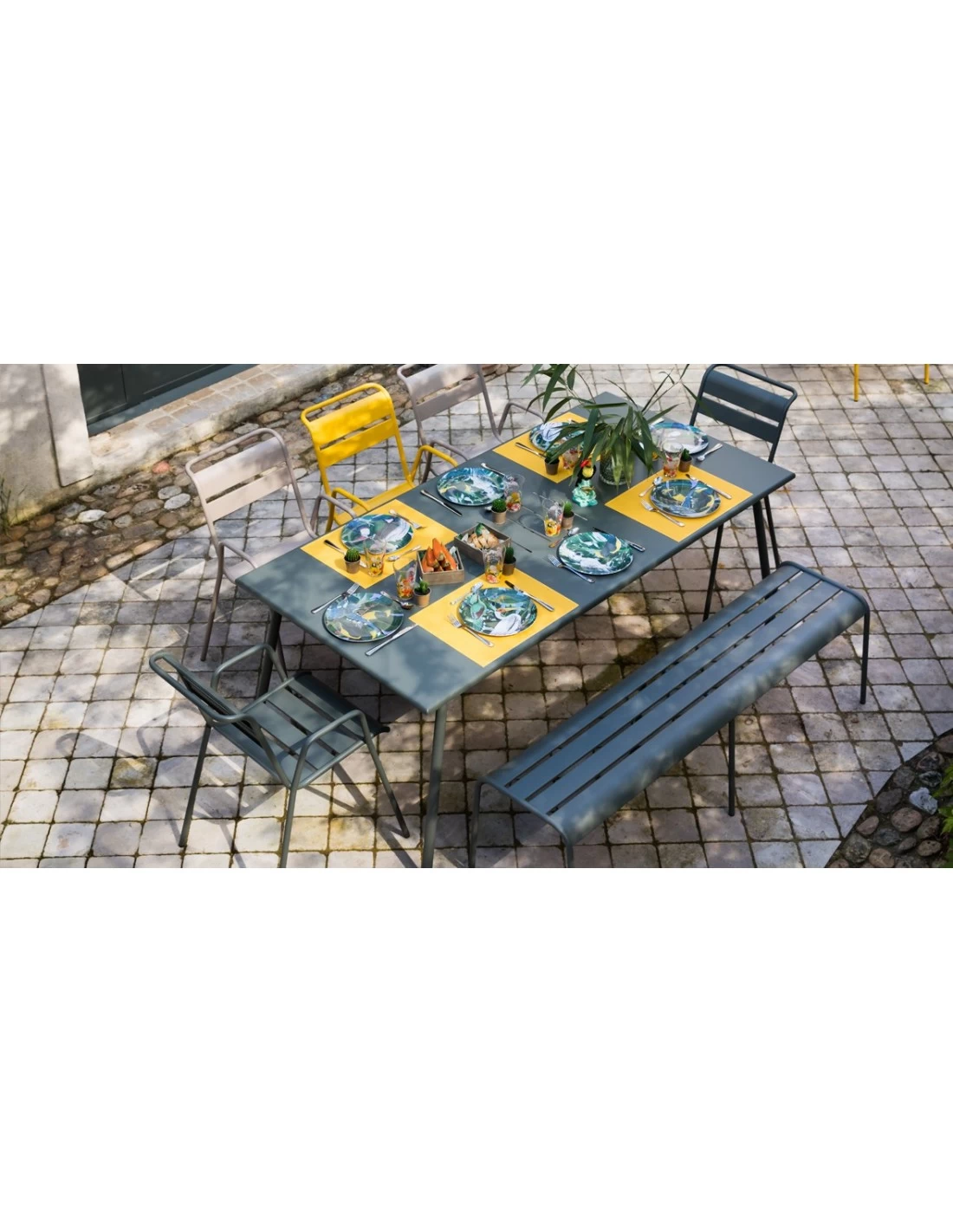 Table De Jardin Monceau 194 X 94 CM - 8 Personnes - Carbone – Image 3