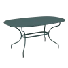 Table De Jardin Opéra Ovale 160 X 90 Cm - Métal Acier - Gris Orage