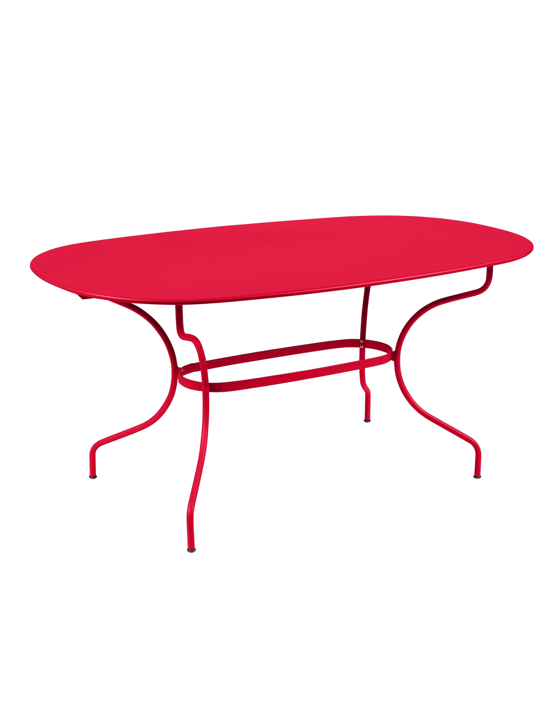Table De Jardin Opéra Ovale 160 X 90 Cm - Métal Acier - Rose Praline