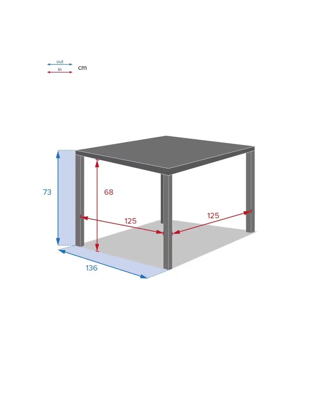 Table De Jardin Piazza Carrée 8 Personnes - Aluminium – Image 5