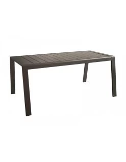 Table Mi-haute Le Marseille II - 160 X 68 Cm - Alu/Lattes - Graphite