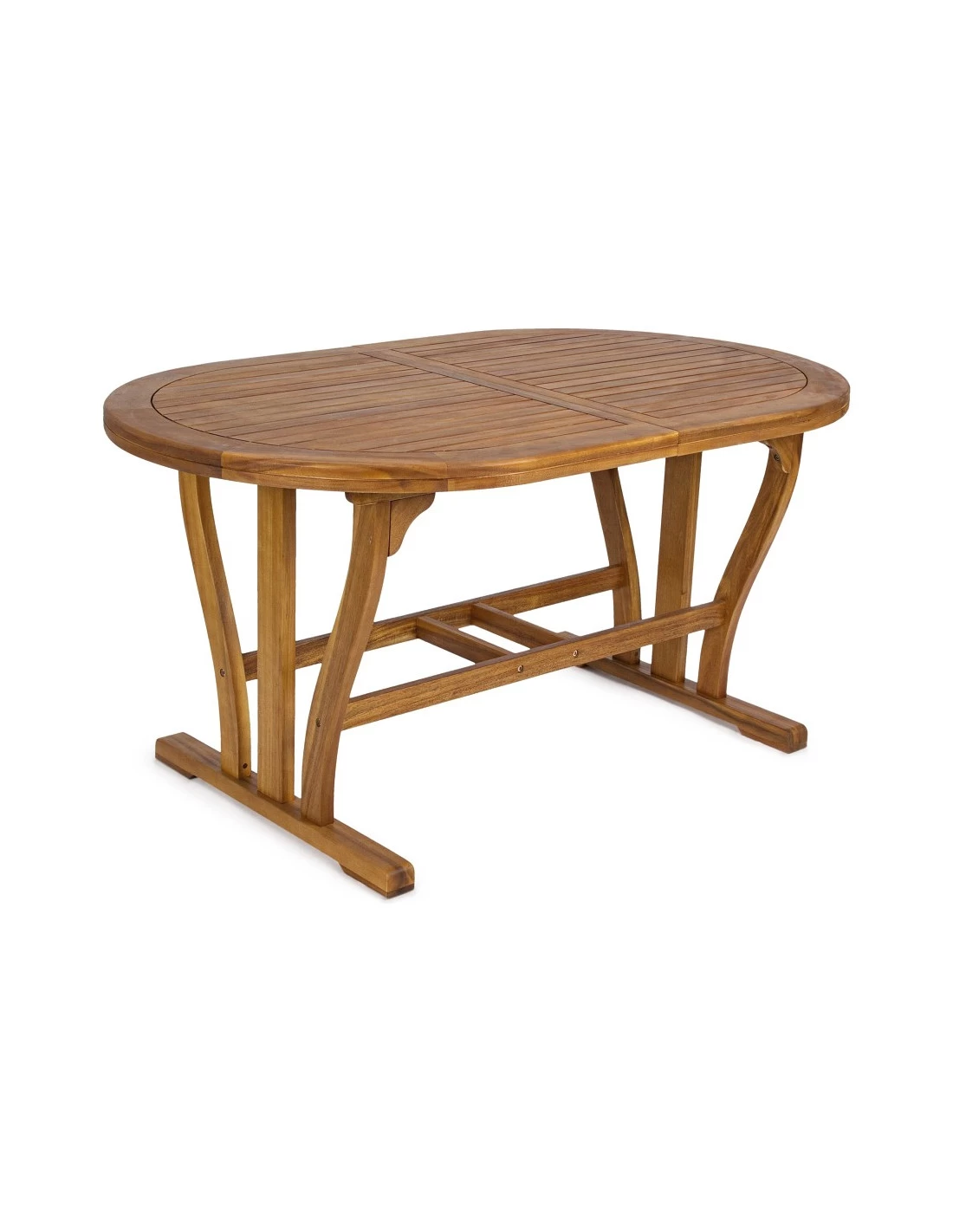 Table Ovale Extensible Acacia Noémi 150/200 X 90 Cm – Image 3