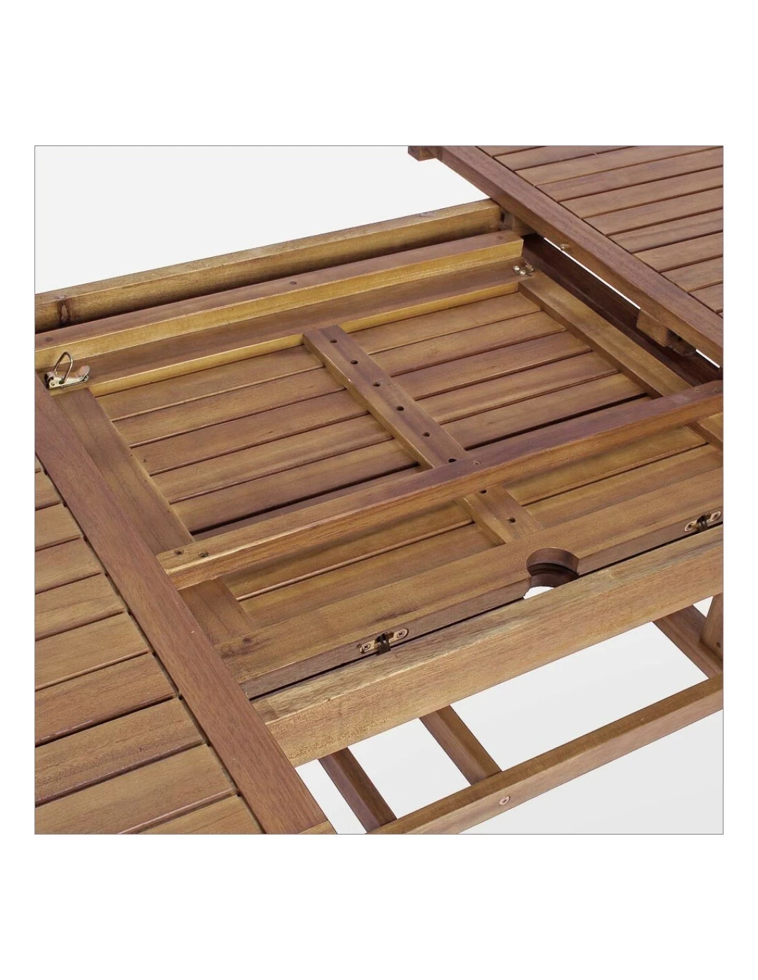 Table Ovale Extensible Acacia Noémi 180/240 X 100cm – Image 4