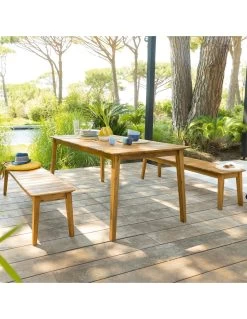 Table Rectangulaire TIWI En Bois D'Acacia