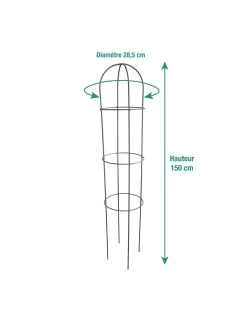 Tipis "obélisque" Anthracite Au Choix - 1.5 M
