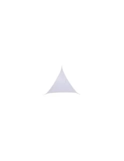 Voile D'ombrage Curacao Triangulaire 3 X 3 X 3 M - Polyester - Blanc
